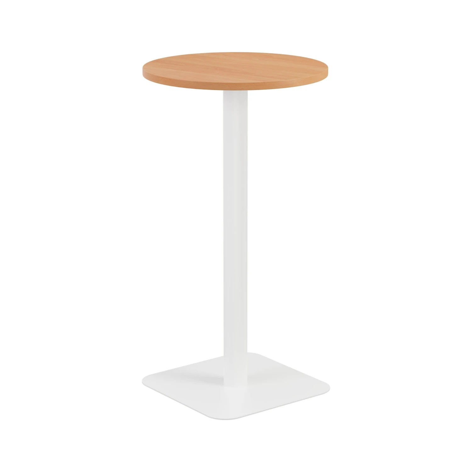 Pedestal Base High Table 600mm Diameter - Oak/Black 6 Pedestal Base High Table 600mm Diameter - Oak/Black - Image 6
