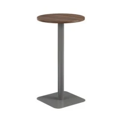 Pedestal Base High Table 600mm Diameter - Oak/Black 17 Pedestal Base High Table 600mm Diameter - Oak/Black -Office Supermarket Store pedestal base high table 600mm diameter oakblack workstations tc group walnut silver 245377