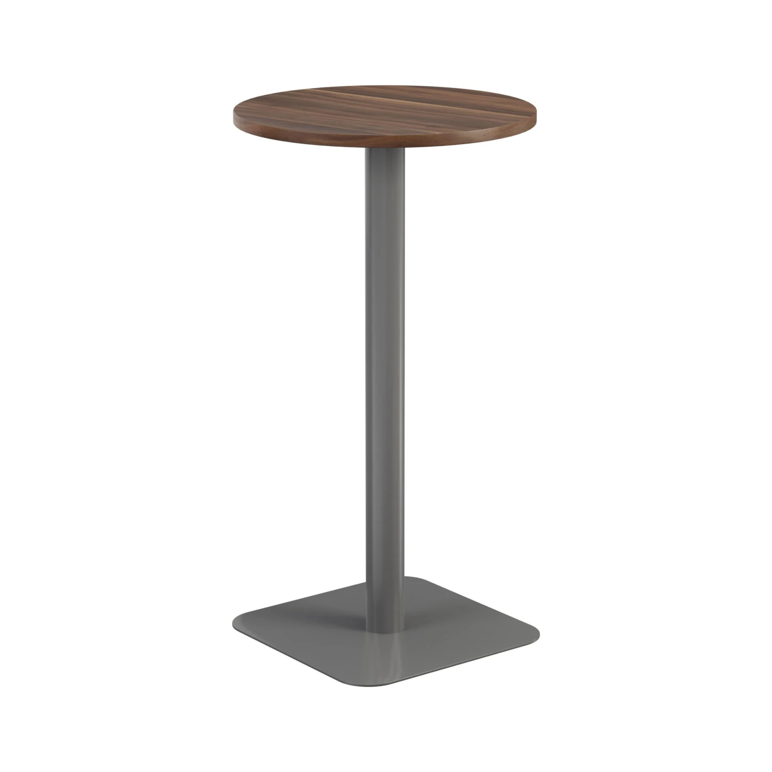 Pedestal Base High Table 600mm Diameter - Oak/Black 9 Pedestal Base High Table 600mm Diameter - Oak/Black - Image 9
