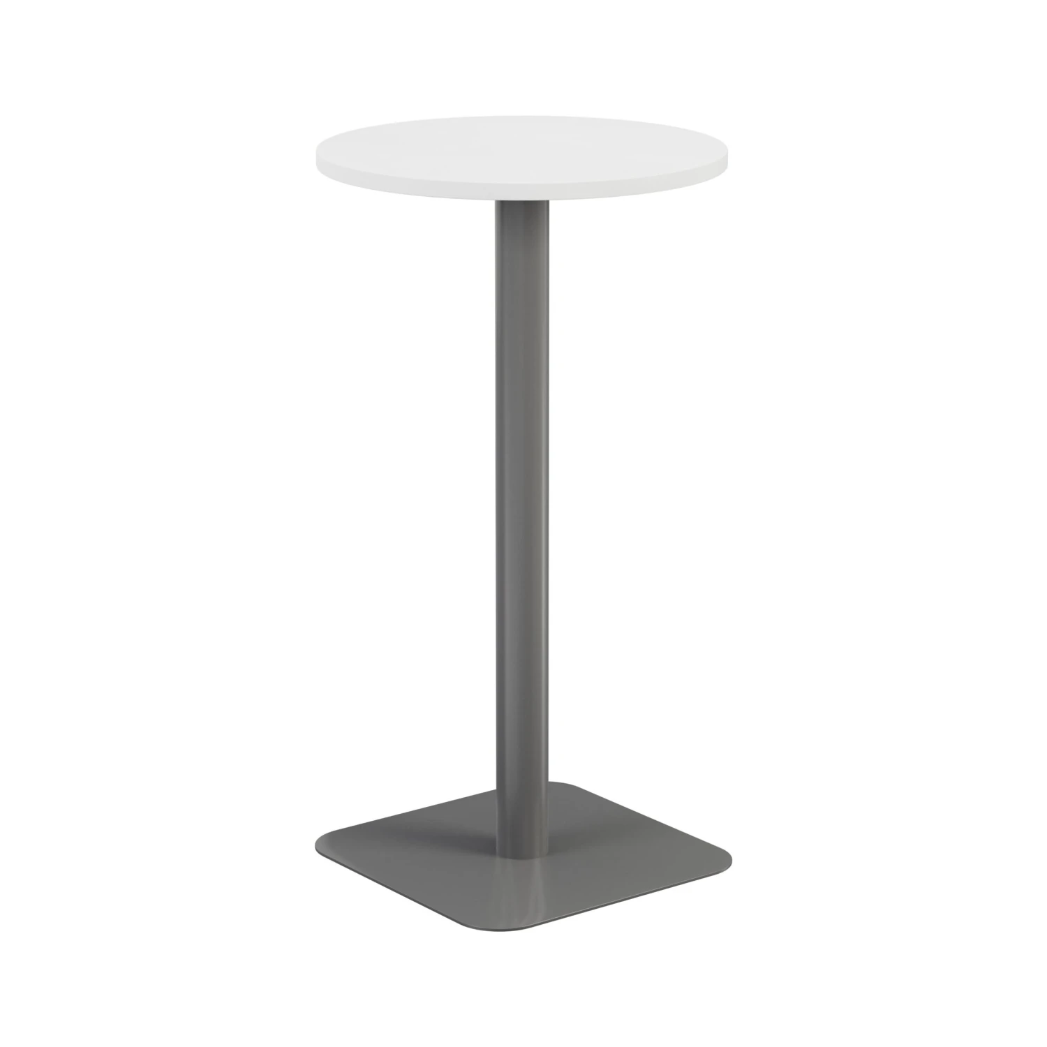 Pedestal Base High Table 600mm Diameter - Oak/Black 7 Pedestal Base High Table 600mm Diameter - Oak/Black - Image 7