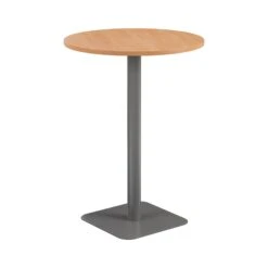 Pedestal Base High Table 800mm Diameter White/White 13 Pedestal Base High Table 800mm Diameter White/White -Office Supermarket Store pedestal base high table 800mm diameter whitewhite workstations tc group beech silver 760885