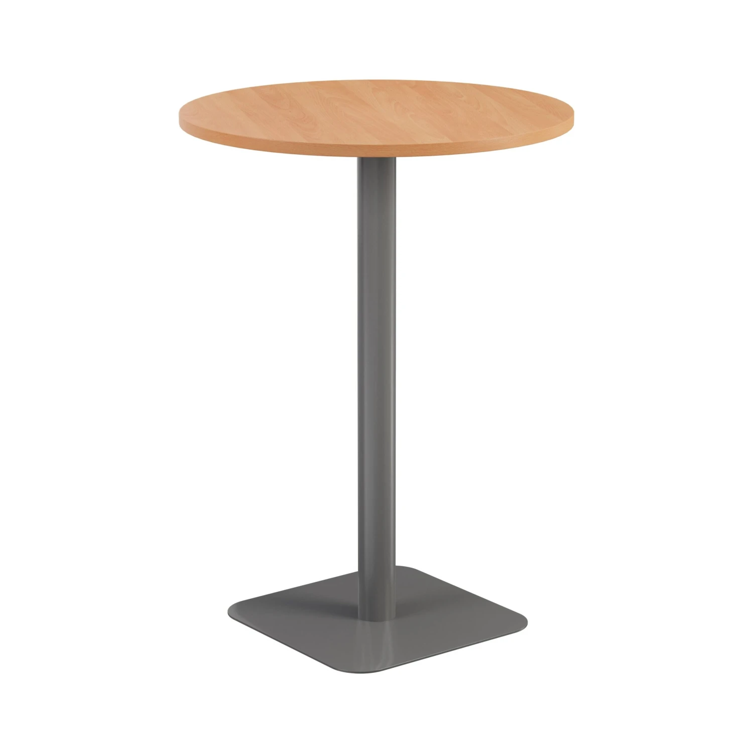 Pedestal Base High Table 800mm Diameter White/White 4 Pedestal Base High Table 800mm Diameter White/White - Image 4