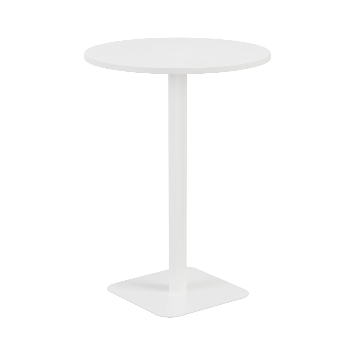 Pedestal Base High Table 800mm Diameter White/White 1 Pedestal Base High Table 800mm Diameter White/White