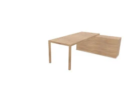 Prisma Individual Desk With Supporting Credenza -Office Supermarket Store prisma individual desk with supporting credenza bench desk actiu right chestnutchestnutchestnut 403174