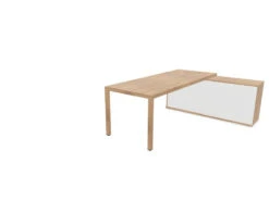 Prisma Individual Desk With Supporting Credenza -Office Supermarket Store prisma individual desk with supporting credenza bench desk actiu right chestnutchestnutwhite 657690