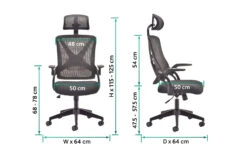 SitSmart High Back Mesh Office Chair -Office Supermarket Store sitsmart high back mesh office chair mesh office chairs tc group 607231