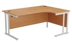 Start Next Day Delivery 1600mm X 1200mm Beech Corner Office Desk -Office Supermarket Store start next day delivery 1600mm x 1200mm beech corner office desk workstations desks home office desks next day delivery desks tc group beech white right hand 185920