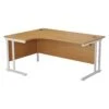 Start Next Day Delivery 1600mm X 1200mm Corner Office Desk Oak