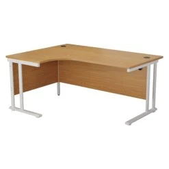 Start Next Day Delivery 1600mm X 1200mm Corner Office Desk Oak