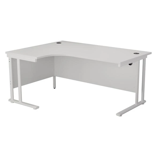 Start Next Day Delivery 1600mm X 1200mm White Corner Office Desk 2 Start Next Day Delivery 1600mm X 1200mm White Corner Office Desk - Image 2