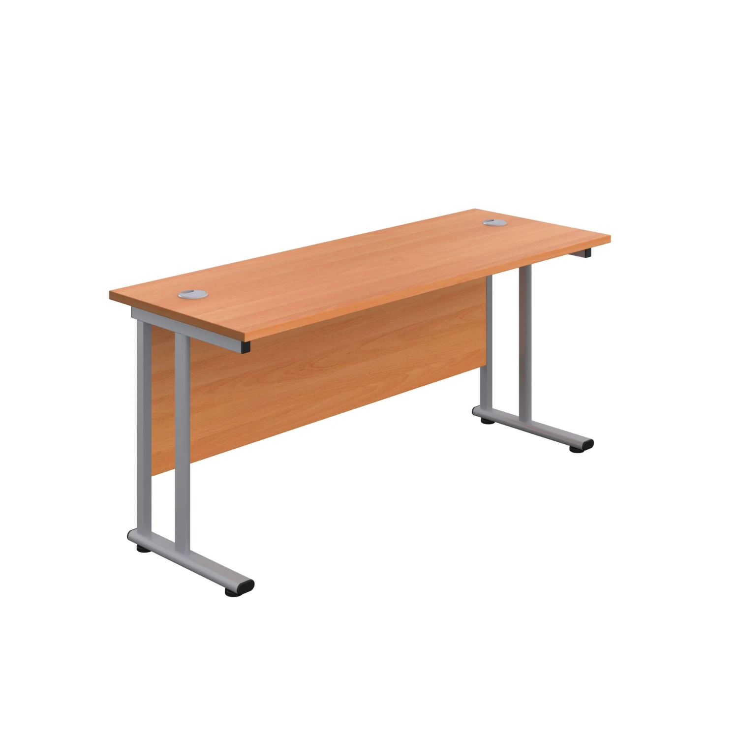 Start Next Day Delivery 600mm Deep Beech Cantilever Office Desk 1 Start Next Day Delivery 600mm Deep Beech Cantilever Office Desk