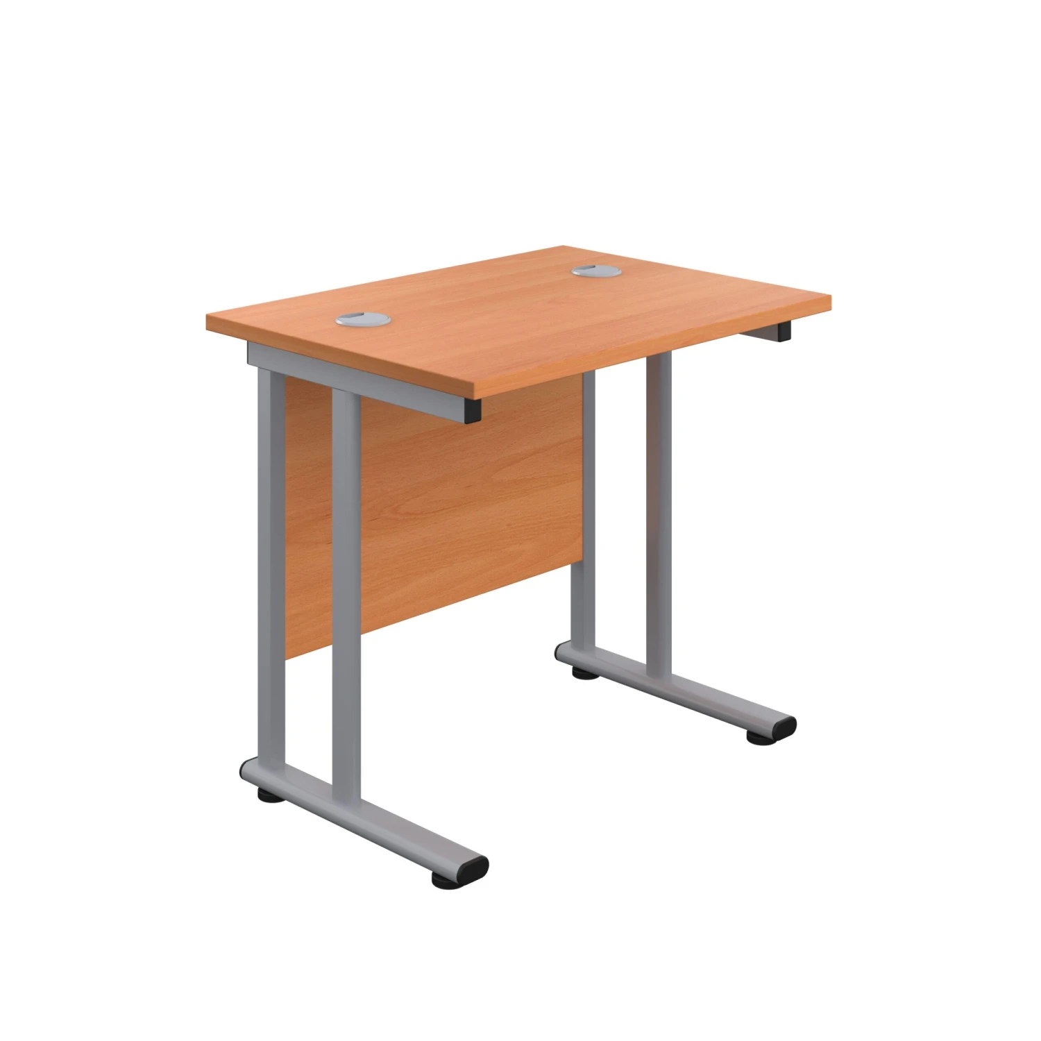 Start Next Day Delivery 600mm Deep Beech Cantilever Office Desk 6 Start Next Day Delivery 600mm Deep Beech Cantilever Office Desk - Image 6
