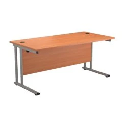 Start Next Day Delivery 800mm Deep Cantilever Office Desks -Office Supermarket Store start next day delivery 800mm deep cantilever office desks whitewhite workstations tc group beech silver 1200mm x 800mm 866505