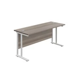 Grey Oak Cantilever Office Desk 800mm Deep -Office Supermarket Store start next day delivery 800mm deep grey oak cantilever office desk workstations tc group grey oak white 1200mm x 800mm 566882