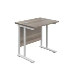 Grey Oak Cantilever Office Desk 800mm Deep -Office Supermarket Store start next day delivery 800mm deep grey oak cantilever office desk workstations tc group grey oak white 800mm x 800mm 269379