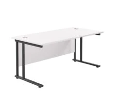 Start Next Day Delivery 800mm Deep White Office Desk