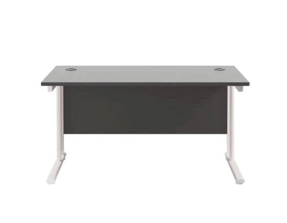 Start Next Day Delivery Black 600mm Deep Cantilever Office Desk 6 Start Next Day Delivery Black 600mm Deep Cantilever Office Desk - Image 6