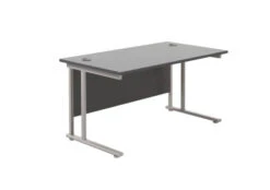 Start Next Day Delivery Black 600mm Deep Cantilever Office Desk