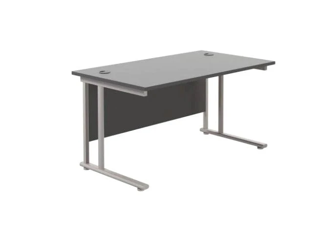 Start Next Day Delivery Black 600mm Deep Cantilever Office Desk 1 Start Next Day Delivery Black 600mm Deep Cantilever Office Desk