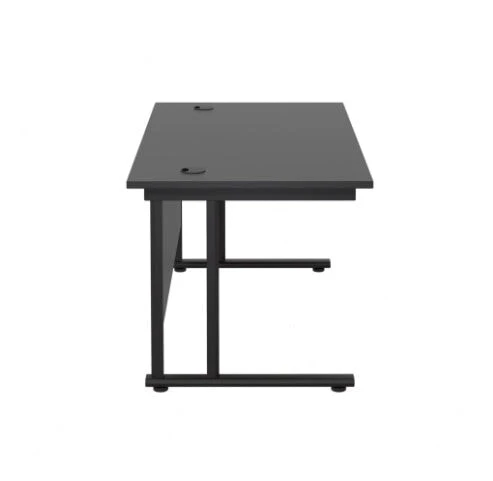 Start Next Day Delivery Black 800mm Deep Cantilever Office Desk 11 Start Next Day Delivery Black 800mm Deep Cantilever Office Desk - Image 11