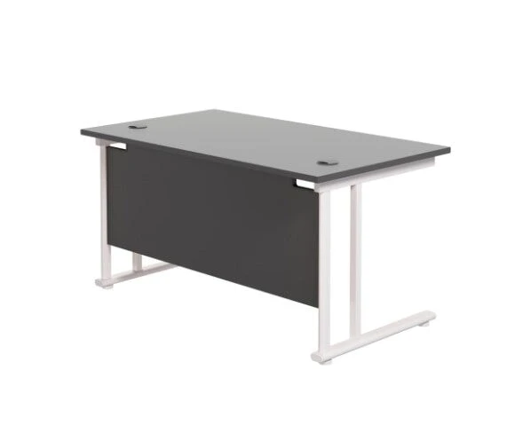 Start Next Day Delivery Black 800mm Deep Cantilever Office Desk 5 Start Next Day Delivery Black 800mm Deep Cantilever Office Desk - Image 5