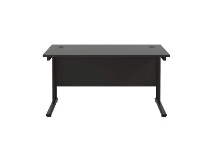 Start Next Day Delivery Black 800mm Deep Cantilever Office Desk 12 Start Next Day Delivery Black 800mm Deep Cantilever Office Desk - Image 12