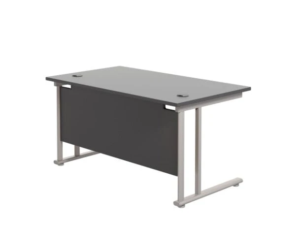 Start Next Day Delivery Black 800mm Deep Cantilever Office Desk 10 Start Next Day Delivery Black 800mm Deep Cantilever Office Desk - Image 10