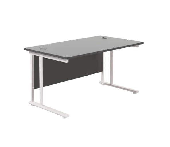 Start Next Day Delivery Black 800mm Deep Cantilever Office Desk 1 Start Next Day Delivery Black 800mm Deep Cantilever Office Desk