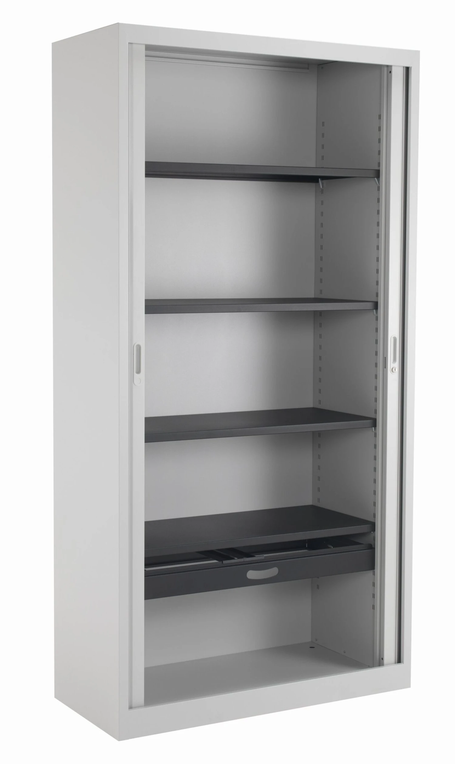 Workwise Steel Open Tambour 1950mm High 2 Workwise Steel Open Tambour 1950mm High - Image 2