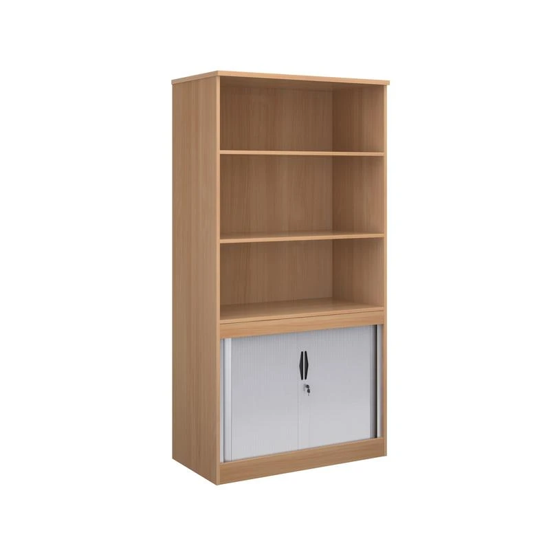 Systems Combination Unit With Tambour Doors And Open Top 2000mm High With 2 Shelves 1 Systems Combination Unit With Tambour Doors And Open Top 2000mm High With 2 Shelves