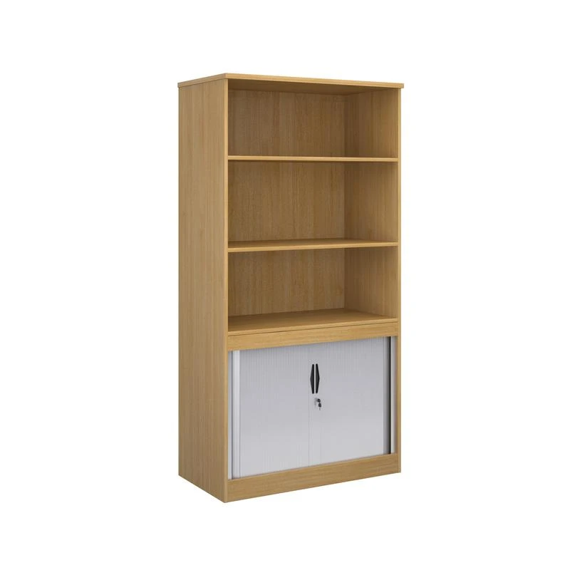 Systems Combination Unit With Tambour Doors And Open Top 2000mm High With 2 Shelves 2 Systems Combination Unit With Tambour Doors And Open Top 2000mm High With 2 Shelves - Image 2