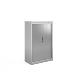 Systems Horizontal Tambour Door Cupboard 1600mm High 5 Systems Horizontal Tambour Door Cupboard 1600mm High -Office Supermarket Store systems horizontal tambour door cupboard 1600mm high wooden storage dams white 834217