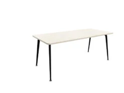 Twist Rectangular Office Desk - Black Frame -Office Supermarket Store twist rectangular office desk black frame workstation actiu acacia 1800mm x 800mm none 876463