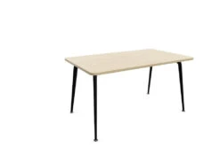 Twist Rectangular Office Desk - Black Frame -Office Supermarket Store twist rectangular office desk black frame workstation actiu light oak 1400mm x 800mm none 863191