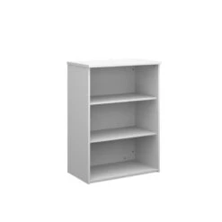 Universal Bookcase 1090mm High With 2 Shelves 9 Universal Bookcase 1090mm High With 2 Shelves -Office Supermarket Store universal bookcase 1090mm high with 2 shelves wooden storage dams white 883522