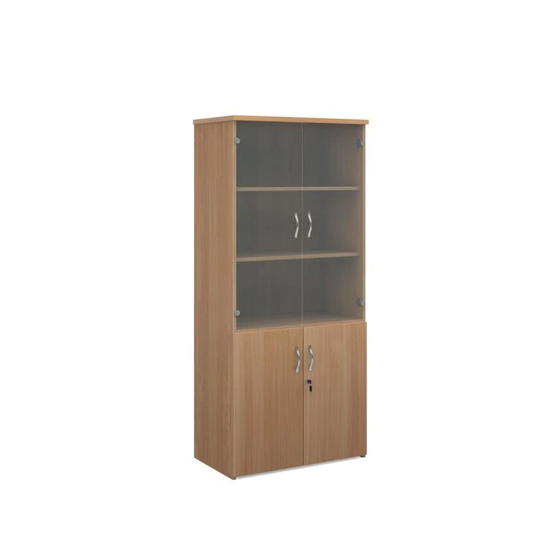 Universal Combination Unit With Glass Upper Doors 1790mm High With 4 Shelves 1 Universal Combination Unit With Glass Upper Doors 1790mm High With 4 Shelves