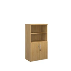 Universal Combination Unit With Open Top 1440mm High With 3 Shelves 7 Universal Combination Unit With Open Top 1440mm High With 3 Shelves -Office Supermarket Store universal combination unit with open top 1440mm high with 3 shelves wooden storage dams oak 307504
