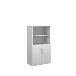 Universal Combination Unit With Open Top 1440mm High With 3 Shelves 9 Universal Combination Unit With Open Top 1440mm High With 3 Shelves -Office Supermarket Store universal combination unit with open top 1440mm high with 3 shelves wooden storage dams white 925221