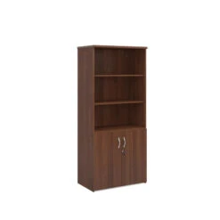 Universal Combination Unit With Open Top 1790mm High With 4 Shelves 8 Universal Combination Unit With Open Top 1790mm High With 4 Shelves -Office Supermarket Store universal combination unit with open top 1790mm high with 4 shelves wooden storage dams walnut 730544
