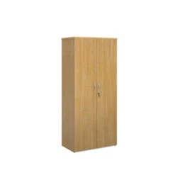 Universal Double Door Cupboard 1790mm High With 4 Shelves 7 Universal Double Door Cupboard 1790mm High With 4 Shelves -Office Supermarket Store universal double door cupboard 1790mm high with 4 shelves wooden storage dams oak 206788