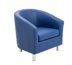 Vibrant Tub Armchair With Metal Feet
