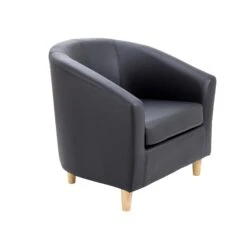Vibrant Tub Armchair With Wooden Feet 14 Vibrant Tub Armchair With Wooden Feet -Office Supermarket Store vibrant tub armchair with wooden feet soft seating recep tc group black 558140