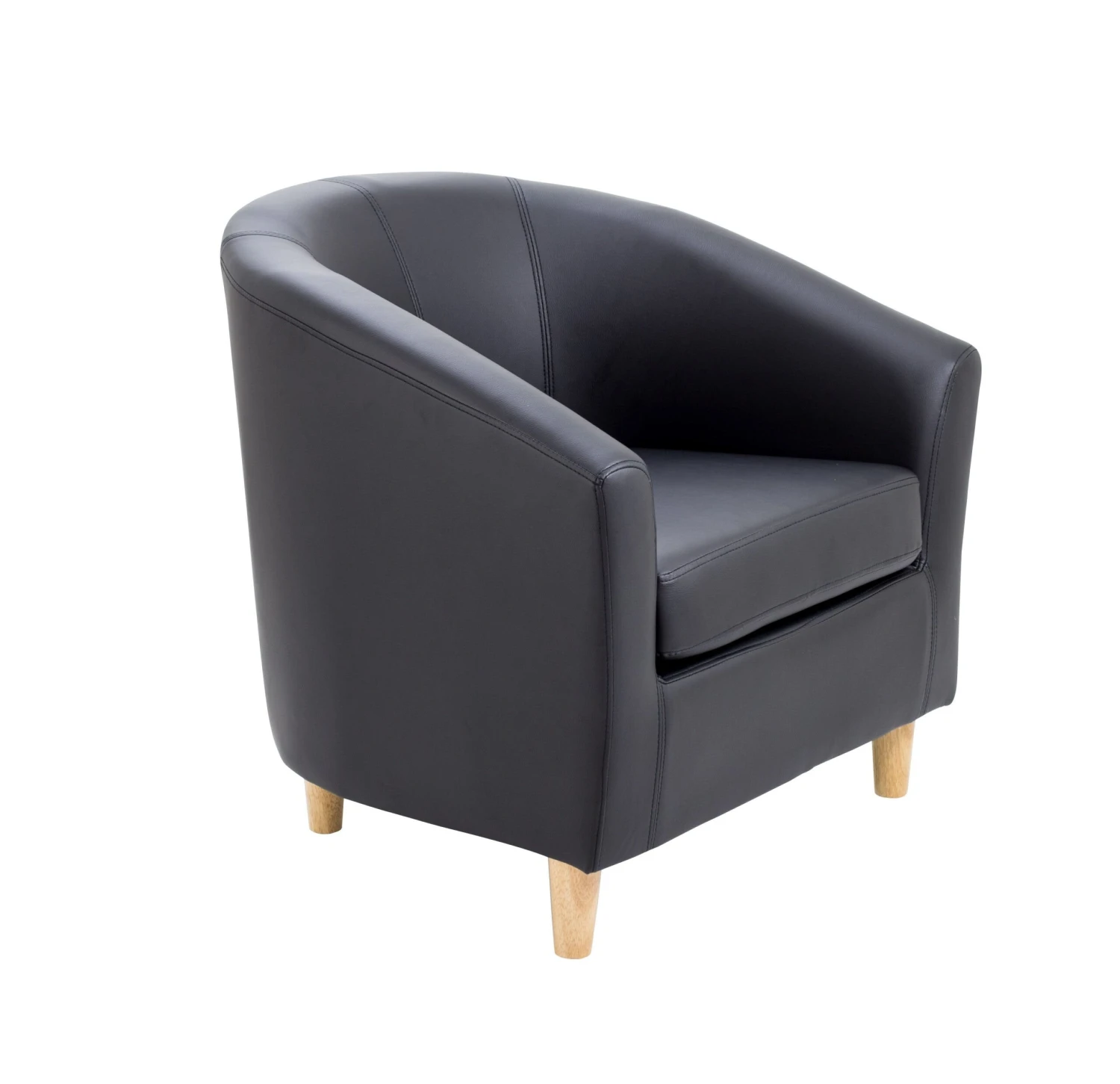 Vibrant Tub Armchair With Wooden Feet 4 Vibrant Tub Armchair With Wooden Feet - Image 4