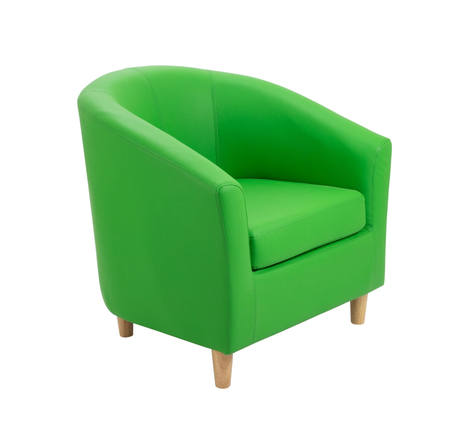 Vibrant Tub Armchair With Wooden Feet 5 Vibrant Tub Armchair With Wooden Feet - Image 5