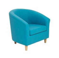 Vibrant Tub Armchair With Wooden Feet 19 Vibrant Tub Armchair With Wooden Feet -Office Supermarket Store vibrant tub armchair with wooden feet soft seating recep tc group light blue 492833