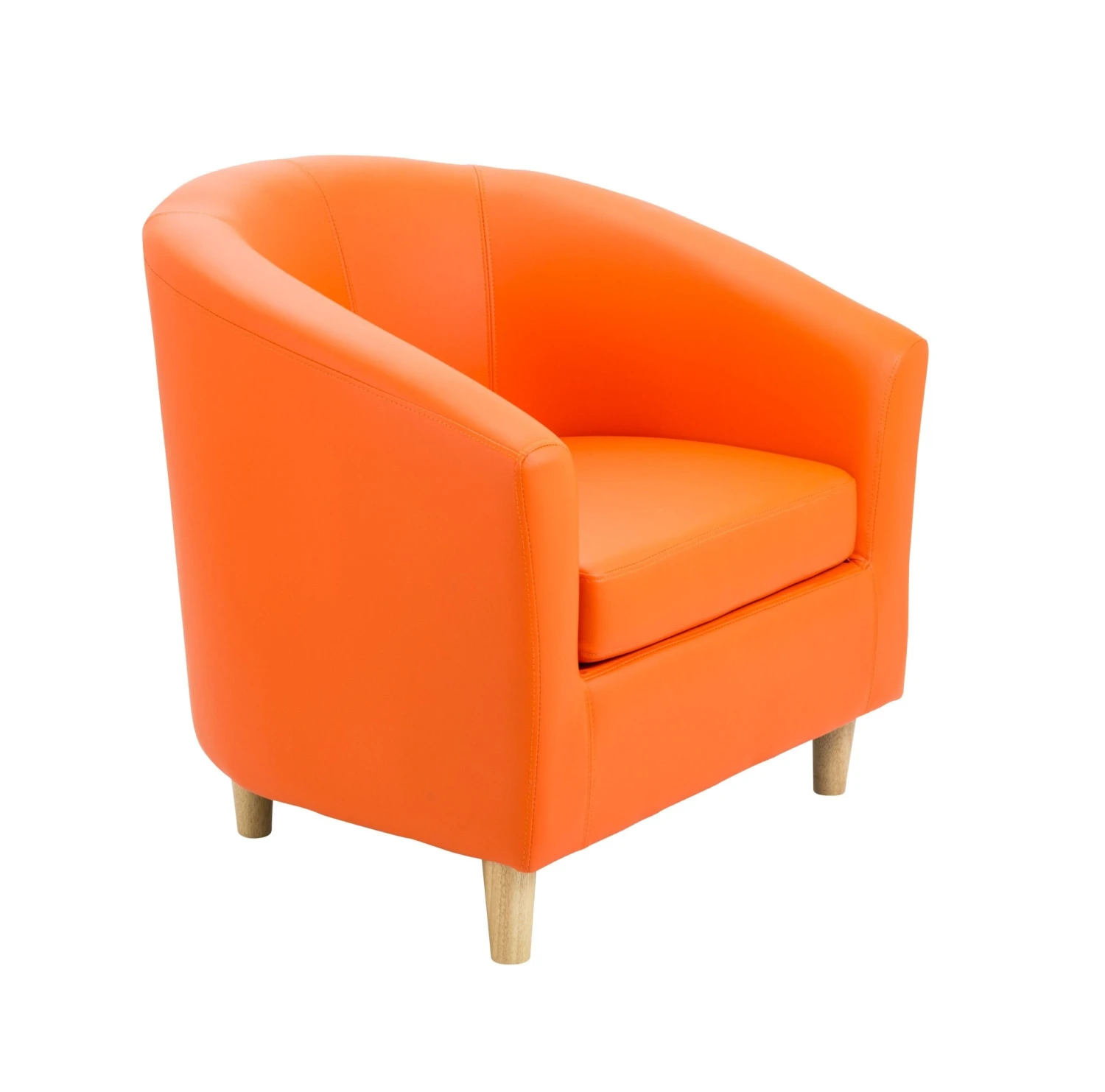 Vibrant Tub Armchair With Wooden Feet 7 Vibrant Tub Armchair With Wooden Feet - Image 7
