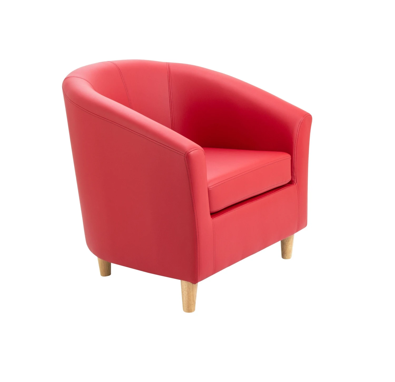 Vibrant Tub Armchair With Wooden Feet 8 Vibrant Tub Armchair With Wooden Feet - Image 8