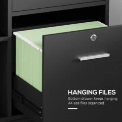 Mobile Vinsetto Filing Cabinet -Office Supermarket Store vinsetto filing cabinet with wheels draft filing aosom 743187