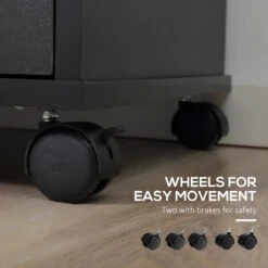 Mobile Vinsetto Filing Cabinet -Office Supermarket Store vinsetto filing cabinet with wheels draft filing aosom 754304