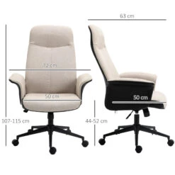 Vinsetto High Back Fabric Office Chair -Office Supermarket Store vinsetto high back fabric office chair seating aosom 185259